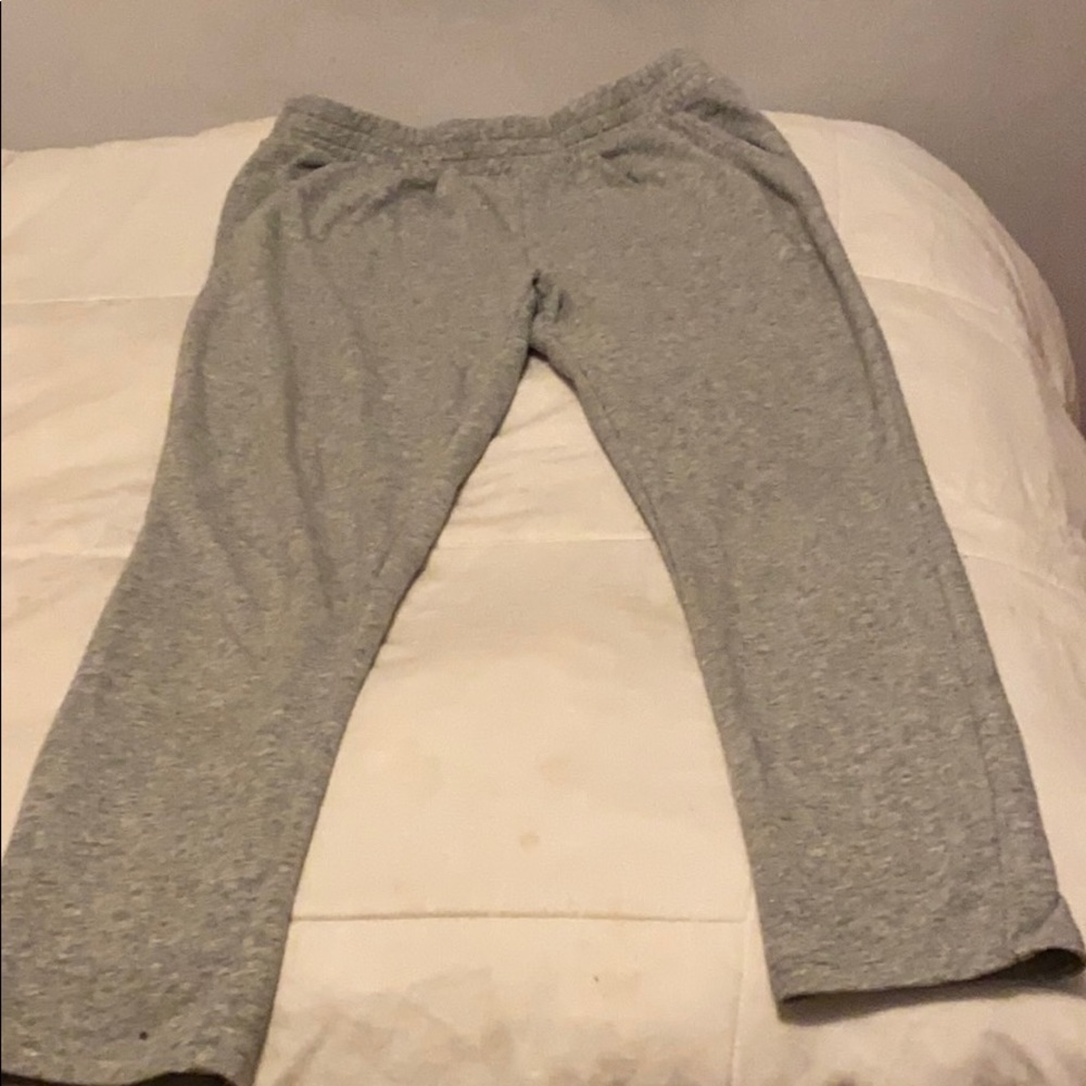 Gray sweat pants